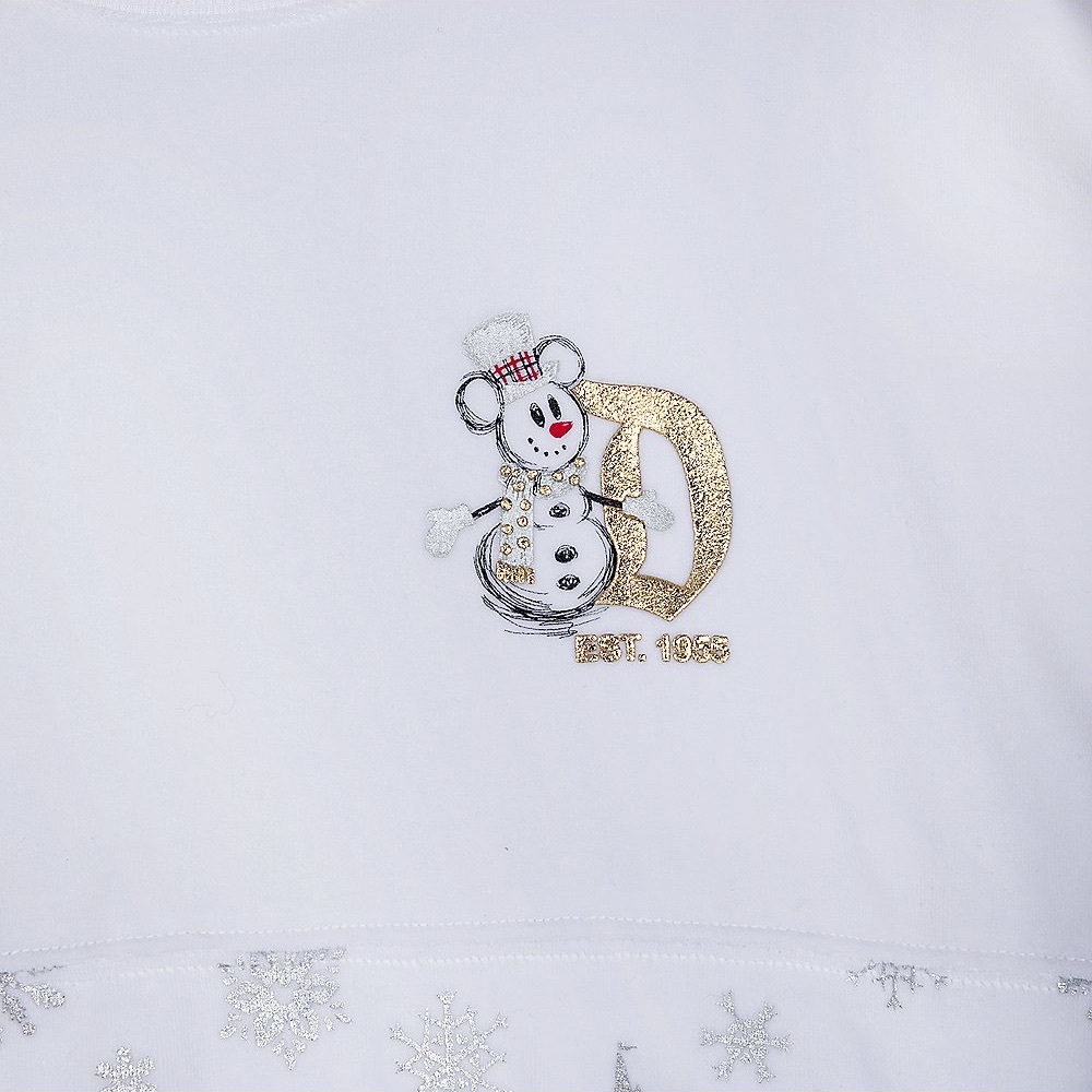 NWT Disneyland Holiday Silver Gold Spirit Jersey - Picture 3 of 9